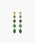 Boucle d'Oreille Amber Doré Vert