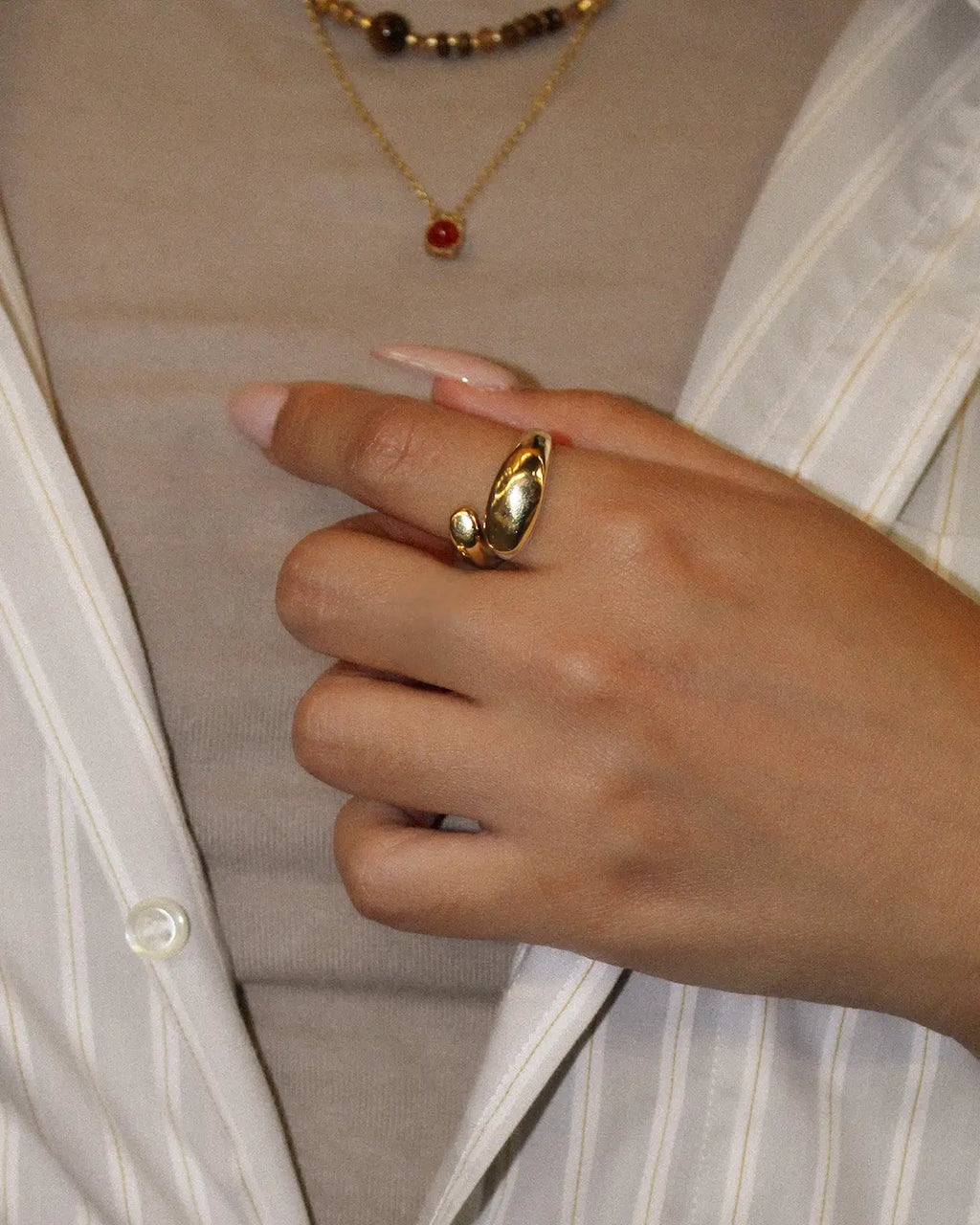 Bague Echo Doré