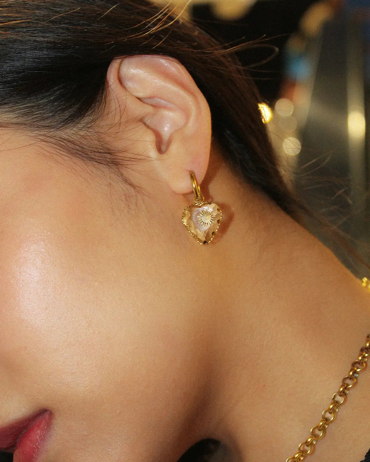 Boucle d'Oreille Sora Doré